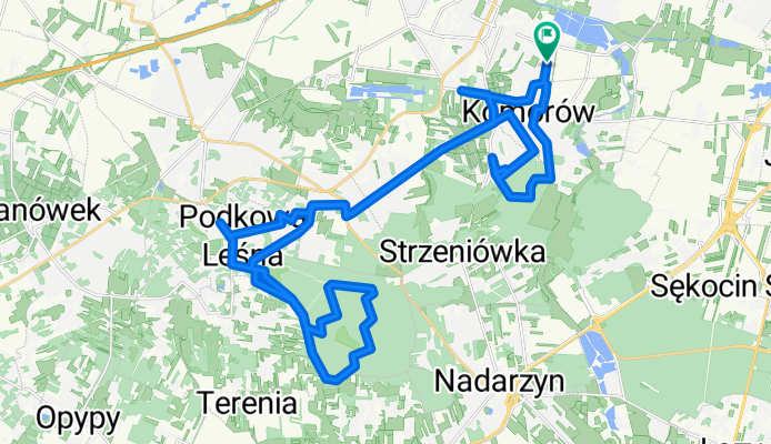 Pruszków - Podkowa Leśna - Las Młochowski - Podkowa Leśna - Pruszków