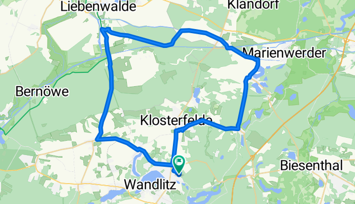 Wandlitz-Liebenwalde-Zerpenschleuse-Wandlitz