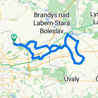 Čakovice-Vinoř-Radonice-Vyšehořovice-Čelákovice-Toušeň-Zeleneč-HP-Čakovice