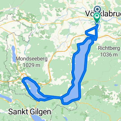 Timelkam - Attersee - Mondsee Runde