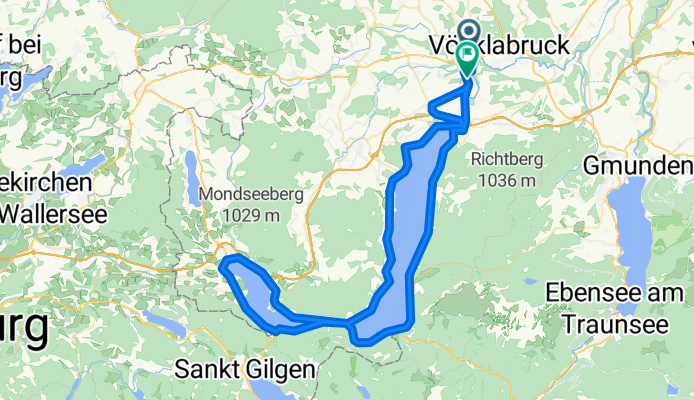 Timelkam - Attersee - Mondsee Runde