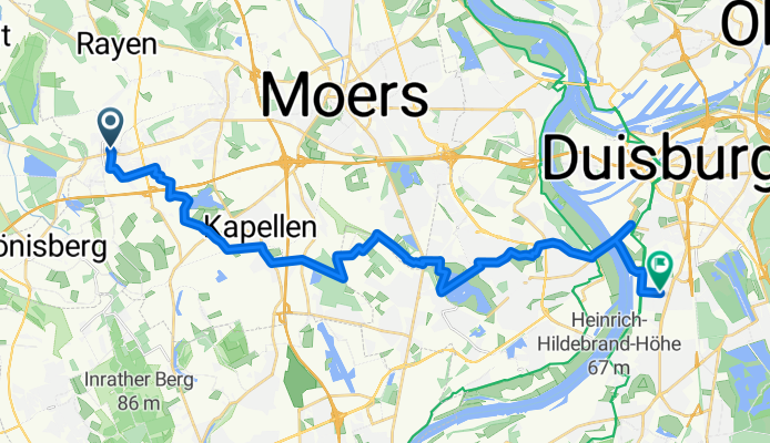 Neuk-Vluyn nach Duisburg W-ort