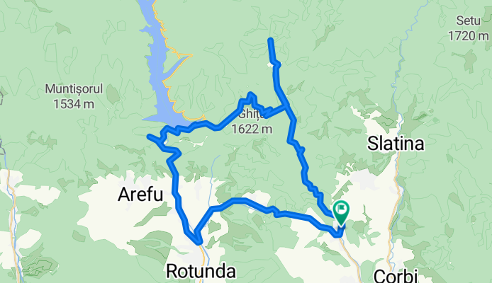 Bradet - Molidis - Capataneni - Turburea - Bradet