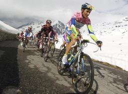 Hebe Bild 8 entlang der Bikemap-Route "Giro D'Italia 2010 &gt; Bormio &gt; Tirano Forcola di Livigno &gt; Livigno &gt; Bormio &gt; Passo Gavia &gt; Passo del Tonale" hervor