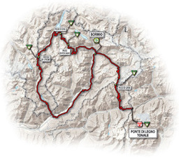 Hebe Bild 3 entlang der Bikemap-Route "Giro D'Italia 2010 &gt; Bormio &gt; Tirano Forcola di Livigno &gt; Livigno &gt; Bormio &gt; Passo Gavia &gt; Passo del Tonale" hervor