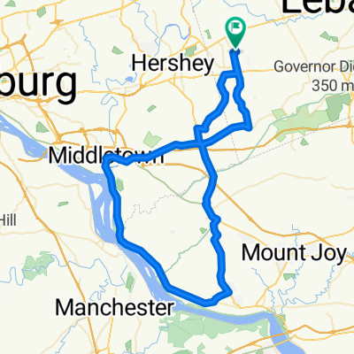 palmyra, maytown, middletown and back