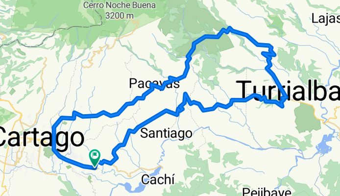 PARAISO-TURRIALBA-SANTA CRUZ-PARAISO
