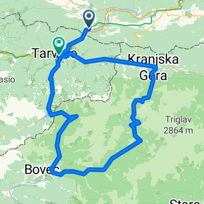Tarvisio-Krajnska Gora-Trenta na logu- Soca-log pod mangartom-cave del predil-tarvisio