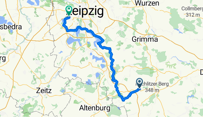 Bahnhof Geithain-Leipzig über Frohburg