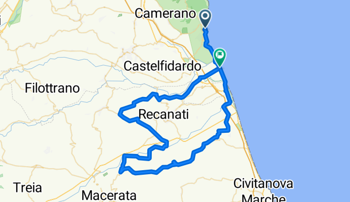 Numana-Potenza Picena-Montelupone-Numana
