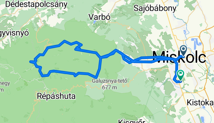 Miskolc-Lillafüred-Lusta völgy-Nagymező-Bánkút-Petőfi kilátó-Lillafüred-Hejőcsaba