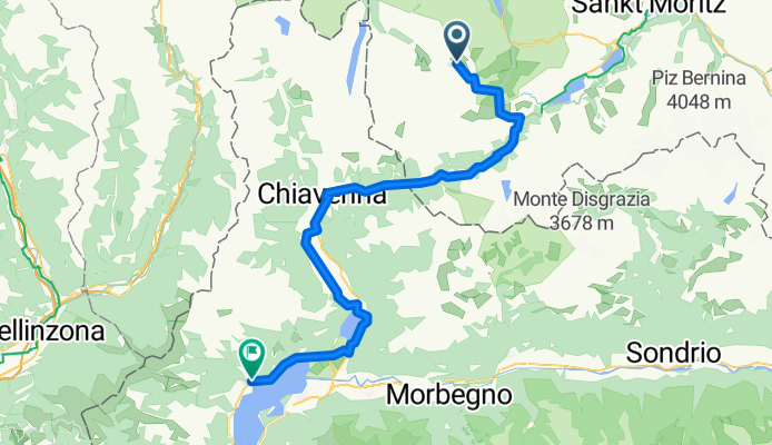 Cross the Alps day 5 of 6 Juf (CHE) - Gravedona (ITA) CLONED FROM ROUTE 618590