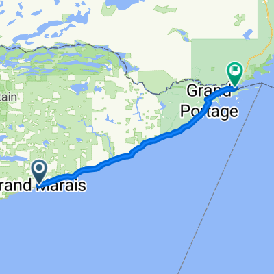 Grand Marais-Canada`s Border