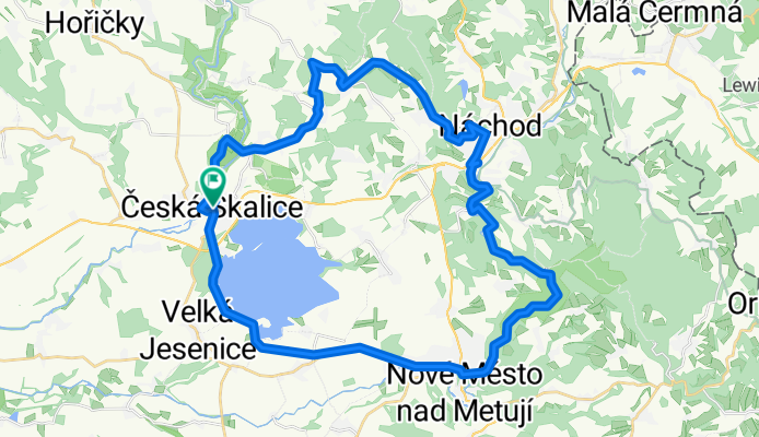 Česká Skalice - Nové Město nad metují - Náchod - Česká Skalice