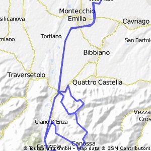 Aiola - Grassano - Rossena - Selvapiana - San Polo - Madonna della Battaglia - Aiola