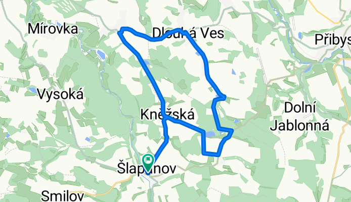 Šlapanov - Dlouhá Ves