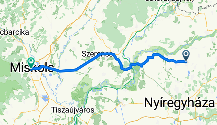 Nagyhalász - Miskolc