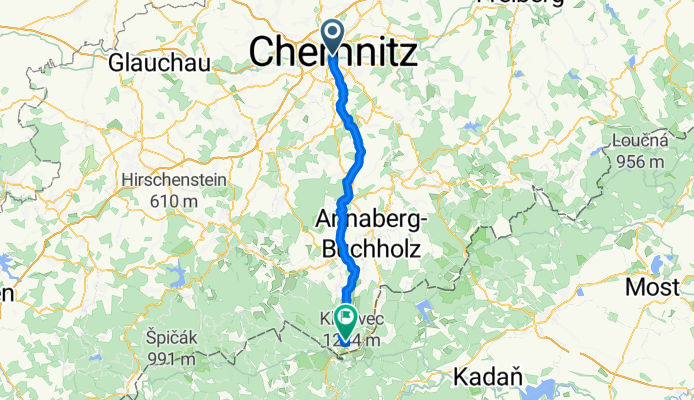 Chemnitz - Fichtelberg aus komoot