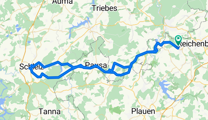 Netzschkau-Schleiz und zurück