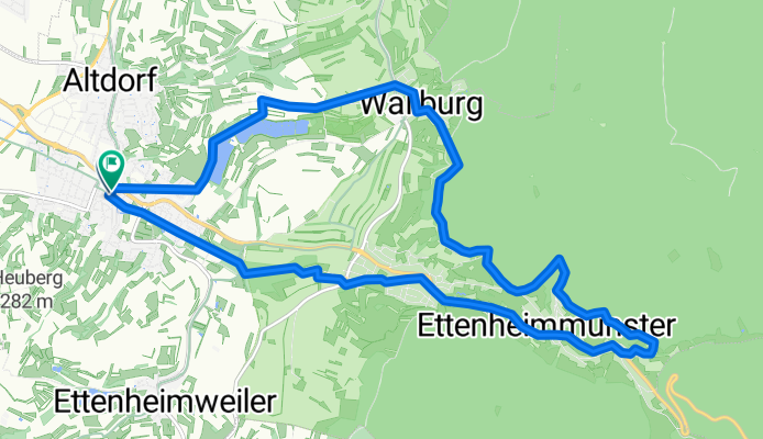 Ettenheim - Randweg - Brudergarten - Wallburg