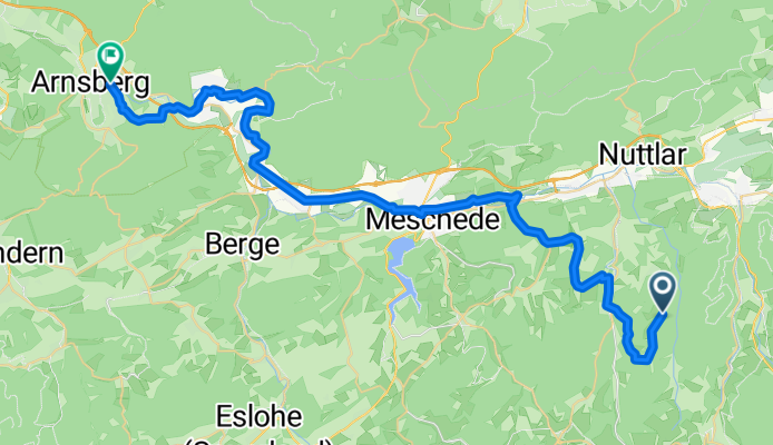 von Fort Fun Abenteuerland nach Arnsberg