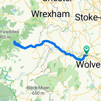 Telford to Vyrnwy and back 180KM IM Training Route