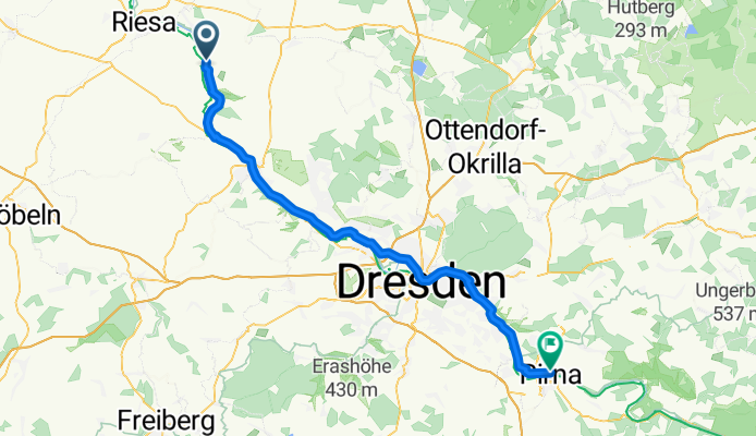 Elberadweg Teil2  Merschwitz- - Pirna