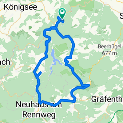 Schwarzburg-Meura-Schmiedefeld-Unterweißbach-Schwarzburg