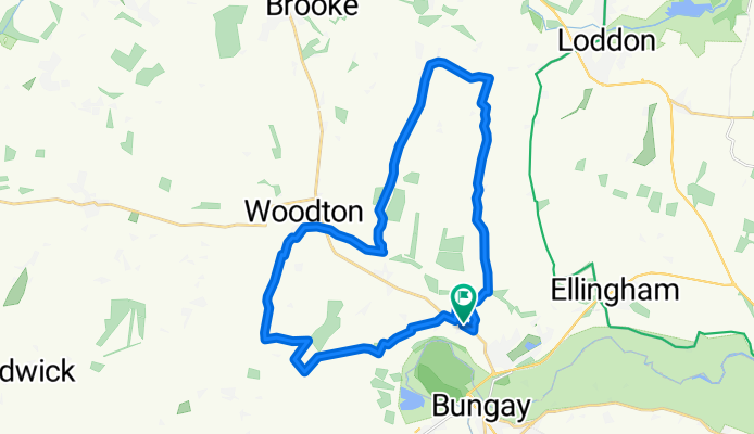 Ditchingham &gt; Woodton &gt; Seething &gt; Mundham &gt; Ditchingham