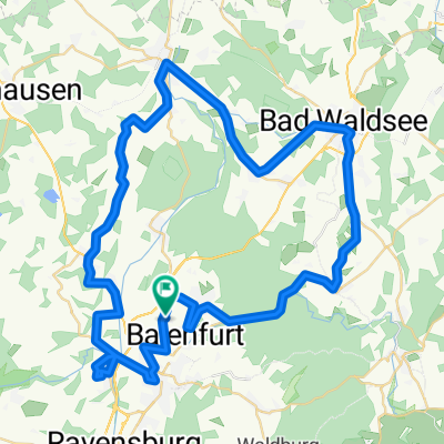 Berg - Staig - Blitzenreute - Bad Waldsee - Bergatreute - Baienfurt - Baindt