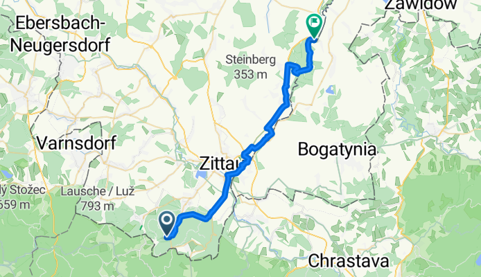 Neißeradweg Tag 1 - Oybin - Ostritz (übern Berg)