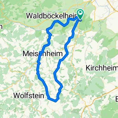 Bad Münster - Obermoschel - Teschenmoschel - Niederkirchen - Cronenberg - Meisenheim - Staudernheim - Bad Münster