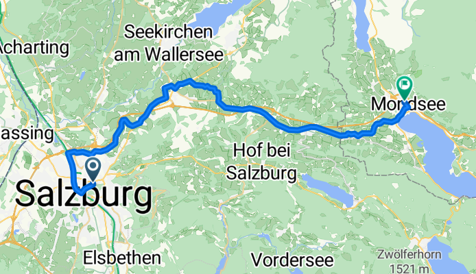 1.1 Etappe: Salzburg-Mondsee