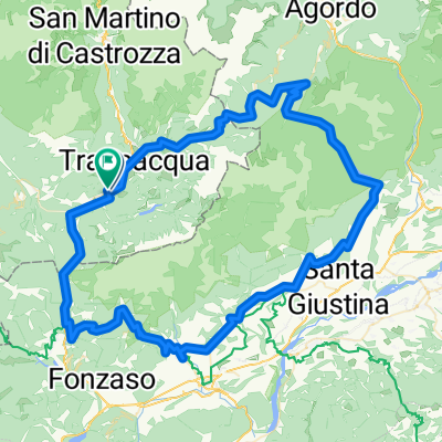 Primiero - Passo Cereda - Gosaldo - Mis - Cesiomagiore - Croce D'Aune - Primiero