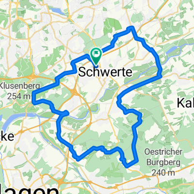 Rund um Schwerte, mit Steigungen