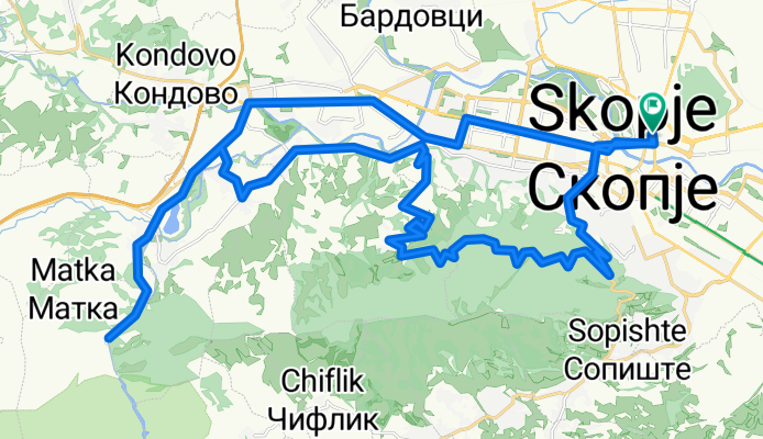 Sredno Vodno-Nerezi-Matka (kapenje)