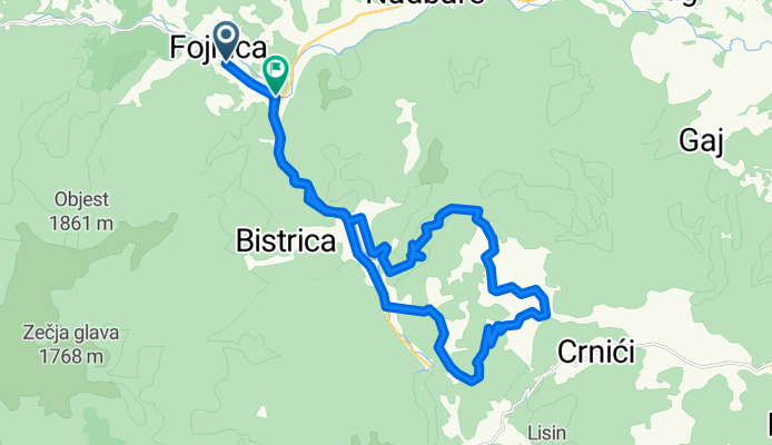 Fojnica - Bozici - Zvonigrad - Otigosce - Fojnica