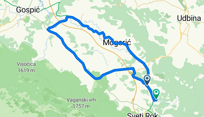 lovinac - mogorić - 2lipe - kraj zira - debeljača - lovinac