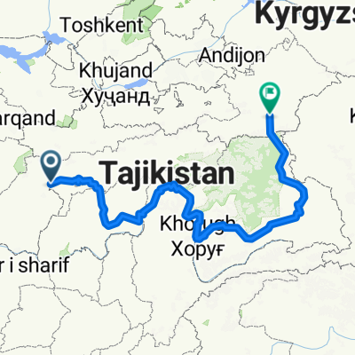 Tadjikistan, 1.360 km