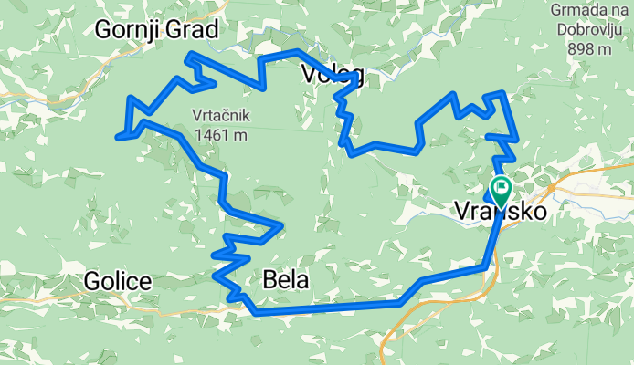Vransko-Čreta-Sv. Jošt-Lipa-Bočna-Menina pl.-Motnik-Vransko