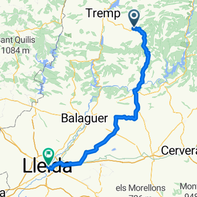 Isona nach Lleida
