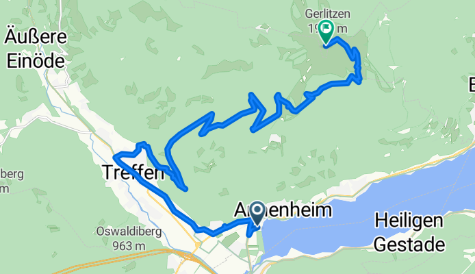 Annenheim camping to Gerlitzen summit