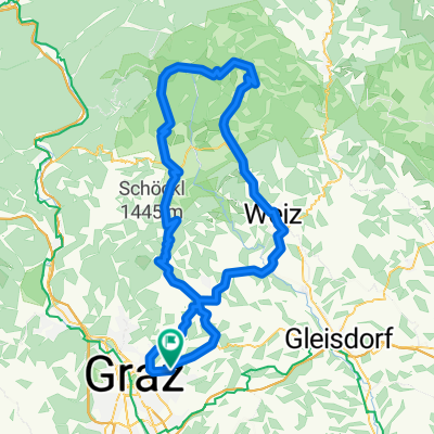 Graz - Schöckel - Teichalm - Weiz - Graz