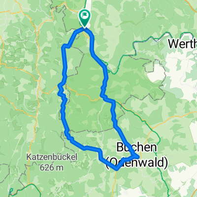 Obernburg - Buchen - HoheStraße Würzberg