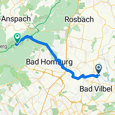 Bad Vilbel zum Herzberg über Saalburg
