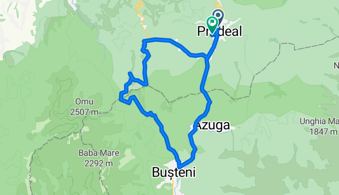 Predeal-Praul Rece-DIham-Gura Diham- Busteni-Predeal