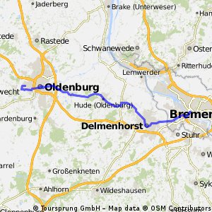 Radwege und Routen in und um Oldenburg | Bikemap - Deine Radrouten