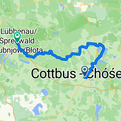 Cottbus - Lübbenau (durch Burg (Spreewald))