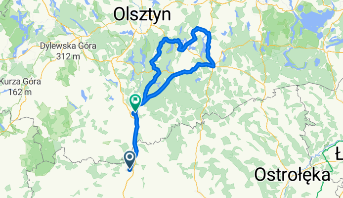 Mława-Mława 208 km