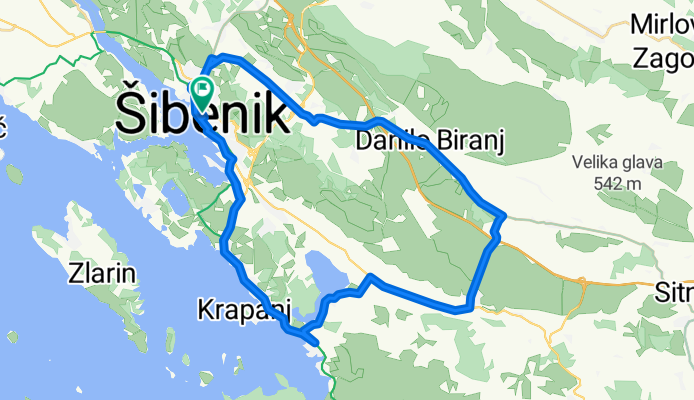 Šibenik-Danilo-Dubrava-Šibenik